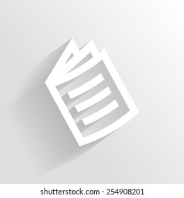 silhouette of book.vector illustration.
