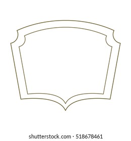 silhouette border heraldic decorative frame
