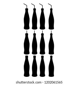 silhouette bottle icon