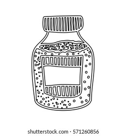 silhouette bottle with salt and pepper