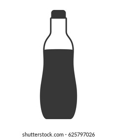 silhouette bottle soda graphic icon