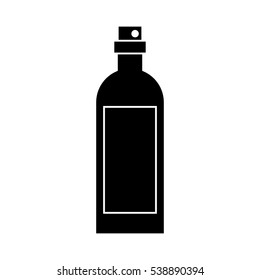 silhouette bottle wine with label