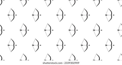 arco de silueta y flechas sin fisuras