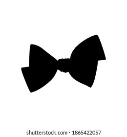 Silhouette Icon Bow Tie Stock Vector (Royalty Free) 1242165046