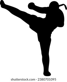 silhouette of a boxer vector file