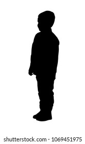Silhouette of a boy