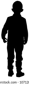 Silhouette of a boy