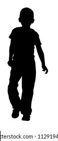 Silhouette of a boy