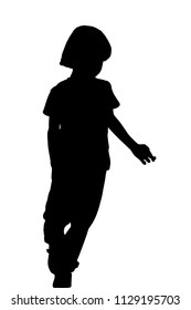 Silhouette of a boy