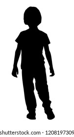 Silhouette Boy Stock Vector (Royalty Free) 1208197309 | Shutterstock