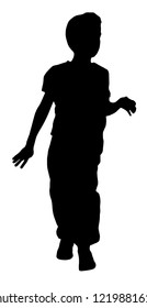 Silhouette of a boy