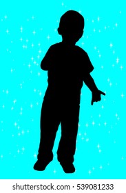 Silhouette of a boy