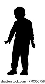 Silhouette of a boy