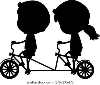 Young Women Walking Bike Ride Characters Stock Vector (Royalty Free ...