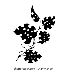 Silhouette of branches of a monster. Vector illustration.