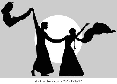 silhouette of bride and groom silhouettes, children, business, romance