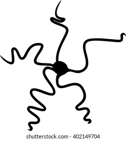 Silhouette Of Brittle Star