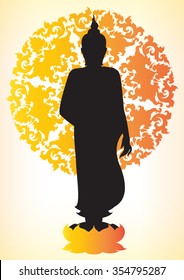 Silhouette of Buddha