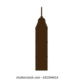 silhouette building antenna construction image