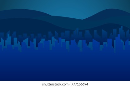 silhouette building background