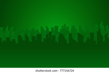 silhouette building background
