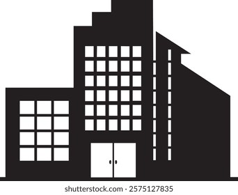 silhouette of a building vector