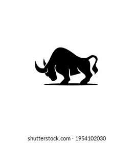 Silhouette Bull logo vector illustration design, creative and simple design,
can uses as logo and template for company.