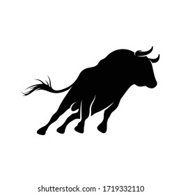 Jump High Bull Logo Design Inspiration Stock Vector (Royalty Free ...