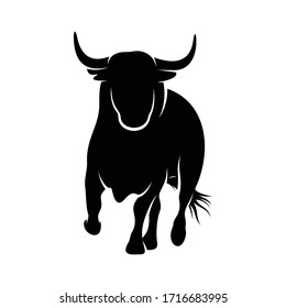 Silhouette Bull vector illustration design,creative and simple design