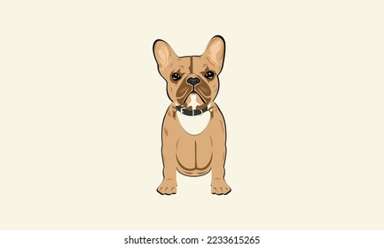 silhouette bulldog face logo design