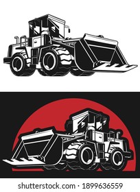 Silhouette Bulldozer Earthmover Construction Heavy Machinery