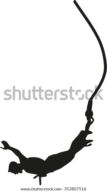 Silhouette Bungee Jumping: เวกเตอร์สต็อก (ปลอดค่าลิขสิทธิ์) 353807516 ...