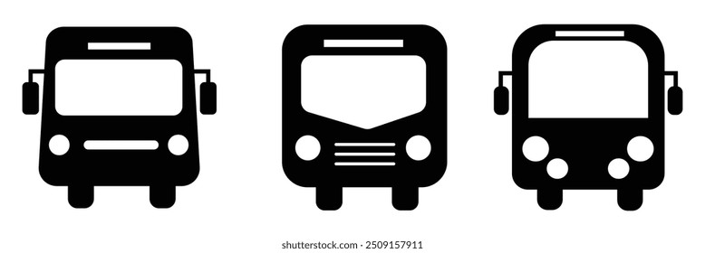 Silhouette of bus icon. London england landmark and british theme. Isolated design. Vector illustration.	