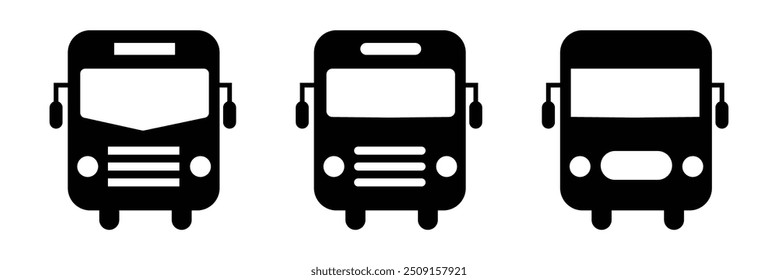 Silhouette of bus icon. London england landmark and british theme. Isolated design. Vector illustration.	