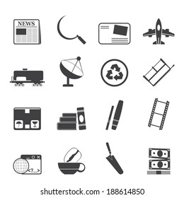Silhouette Business and industry icons - Vector Icon set 2