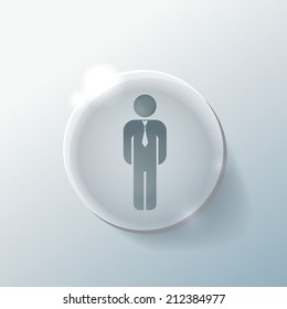 the silhouette of a business man in a tie