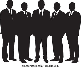 silhouette of business man wearing suit