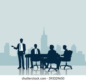 会議 シルエット の画像 写真素材 ベクター画像 Shutterstock