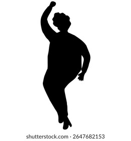 Silhouette of a Business Person Black Vector Outline for Graphic Design, Icons, Pictograms Minimalist Male Figure Illustration for Web, UI, Branding, Print, and Marketing Use