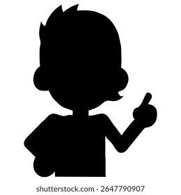Silhueta de um homem de negócios Black Vetor Outline para design gráfico, ícones, pictogramas minimalista figura masculina Ilustração para uso de Web, UI, Branding, impressão e marketing