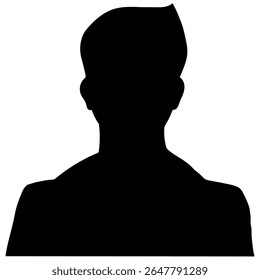Silhouette of a Business Person Black Vector Outline for Graphic Design, Icons, Pictograms Minimalist Male Figure Illustration for Web, UI, Branding, Print, and Marketing Use