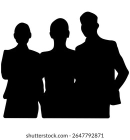 Silhueta de um homem de negócios Black Vetor Outline para design gráfico, ícones, pictogramas minimalista figura masculina Ilustração para uso de Web, UI, Branding, impressão e marketing