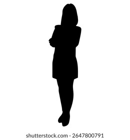 Silhueta de um homem de negócios Black Vetor Outline para design gráfico, ícones, pictogramas minimalista figura masculina Ilustração para uso de Web, UI, Branding, impressão e marketing