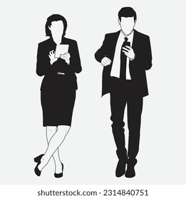 silhouette business symbol person with thumb up