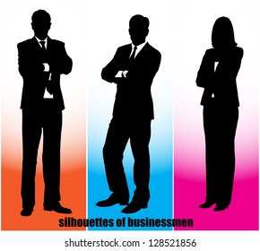 silhouette businessman