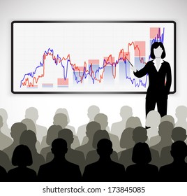 silhouette of a businessman holding training