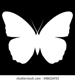 Silhouette of a butterfly