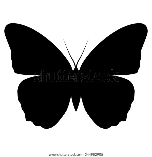 蝶のシルエット のベクター画像素材 ロイヤリティフリー