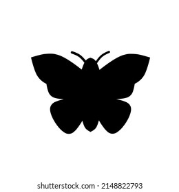 silhouette of a butterfly. vector butterfly icon
