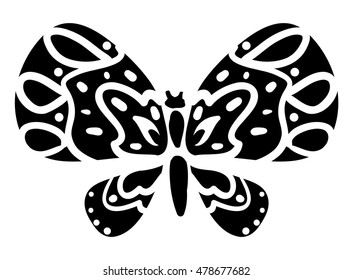 Silhouette of a butterfly, butterfly vector, butterfly illustration